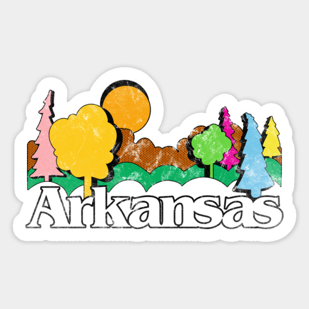 Arkansas Vintage View Magnet by rt-shirts
