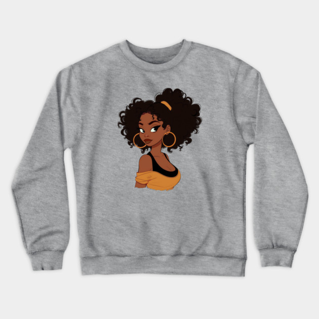 Black Girl, Black Women Crewneck Sweatshirt by UrbanLifeApparel