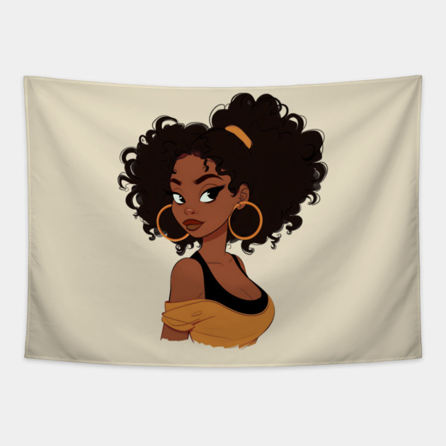 Black Girl, Black Women Tapestry by UrbanLifeApparel
