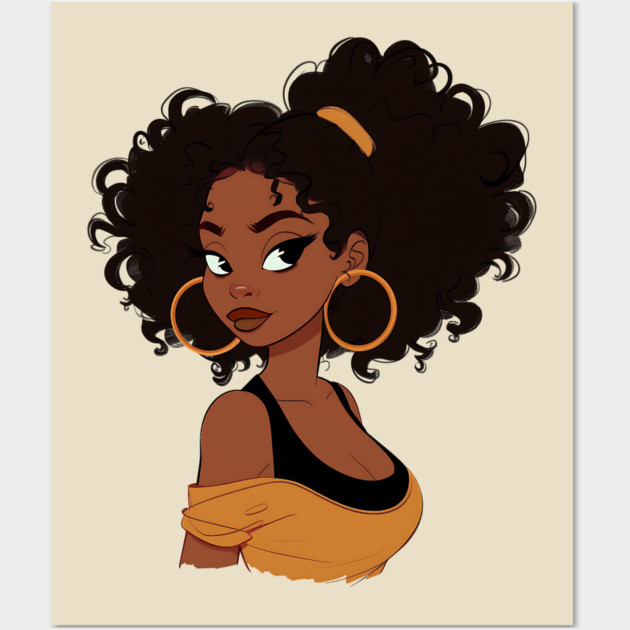 Black Girl, Black Women Wall Art by UrbanLifeApparel