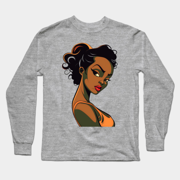 Black Woman, Black Girl Long Sleeve T-Shirt by UrbanLifeApparel