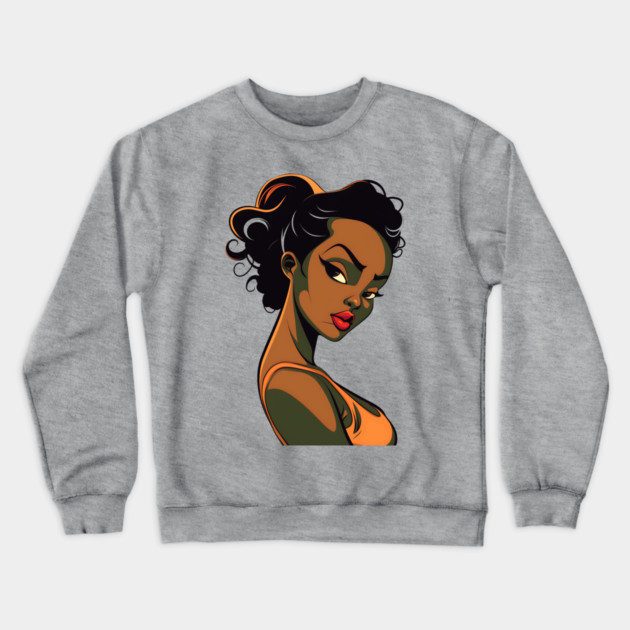 Black Woman, Black Girl Crewneck Sweatshirt by UrbanLifeApparel