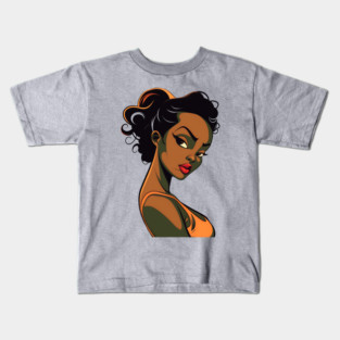 Black Woman, Black Girl Kids T-Shirt