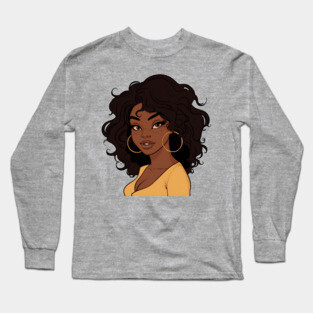 Brown Sugar Babe, Black Girl Magic Long Sleeve T-Shirt