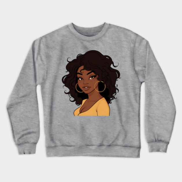 Brown Sugar Babe, Black Girl Magic Crewneck Sweatshirt by UrbanLifeApparel