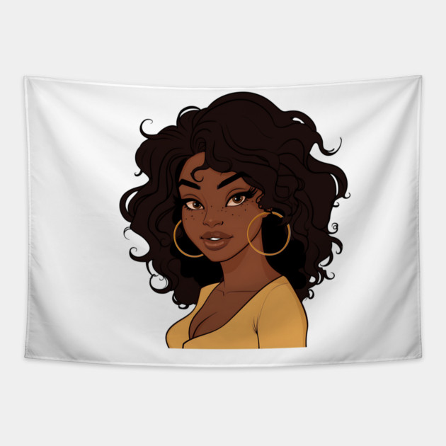 Brown Sugar Babe, Black Girl Magic Tapestry by UrbanLifeApparel