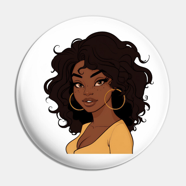 Brown Sugar Babe, Black Girl Magic Pin by UrbanLifeApparel