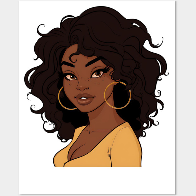 Brown Sugar Babe, Black Girl Magic Wall Art by UrbanLifeApparel