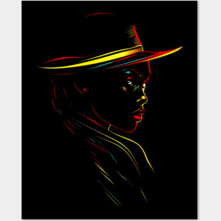 Black Woman Silhouette, Black Girl Magic Posters and Art