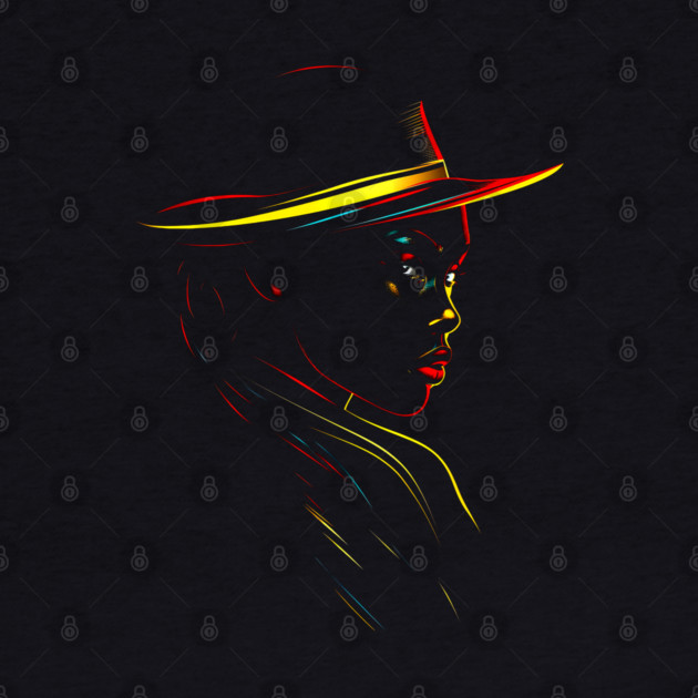 Black Woman Silhouette, Black Girl Magic by UrbanLifeApparel