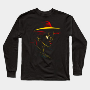 Black Girl Magic, Black Woman Silhouette Long Sleeve T-Shirt