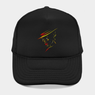 Black Woman Silhouette, Pan African Colors Hat