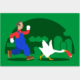 Hooked Plumber - Green Honk Posters and Art