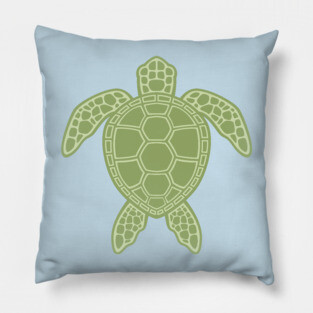 Green Sea Turtle Pillow