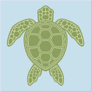 Green Sea Turtle Posters and Art