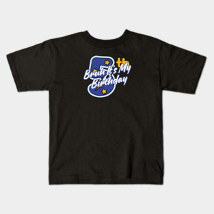 Bruh It's My 5th Birthday Kids T-Shirt