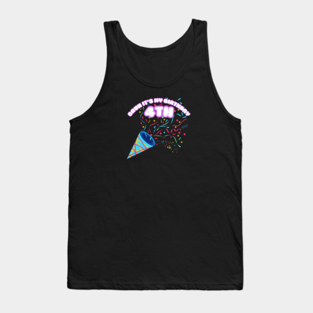 Bruh It's My 4th Birthday Tank Top by BlackMeme94