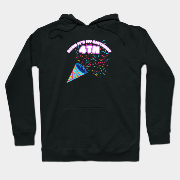 Bruh It's My 4th Birthday Hoodie by BlackMeme94