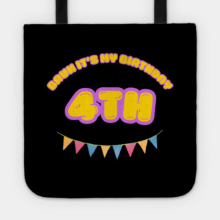 Bruh It's My 4th Birthday Tote