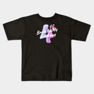 Bruh It's My 4th Birthday Kids T-Shirt