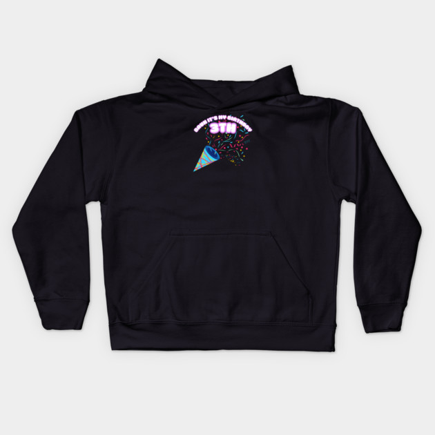 Bruh It's My 3th Birthday Kids Hoodie by BlackMeme94