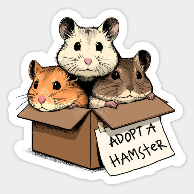 Adopt a Hamster Magnet by GoshWow®