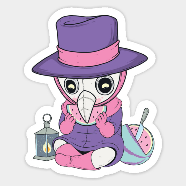 Pastel Plague Doctor Magnet by GoshWow®