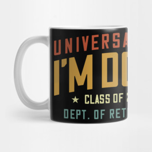Funny Retirement Collage Teacher Retired University 2026 Gift For Men Women Mug