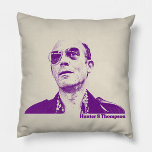 Hunter S Thompson /// Aesthetic Fanart Design Pillow