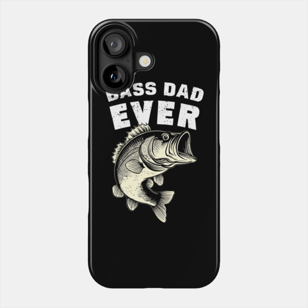 Best Bass Dad Ever Fishing Pun Phone Case by Anticorporati