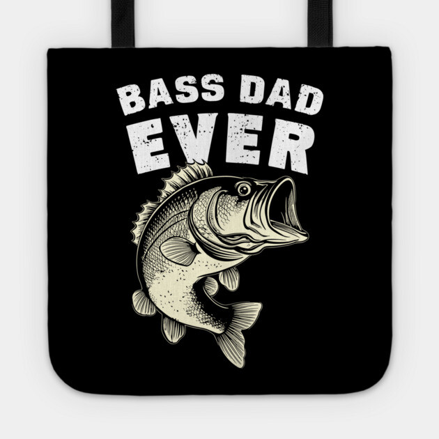 Best Bass Dad Ever Fishing Pun Tote by Anticorporati