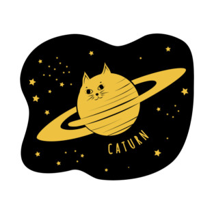 Caturn = Cat + Saturn (all backgrounds) T-Shirt