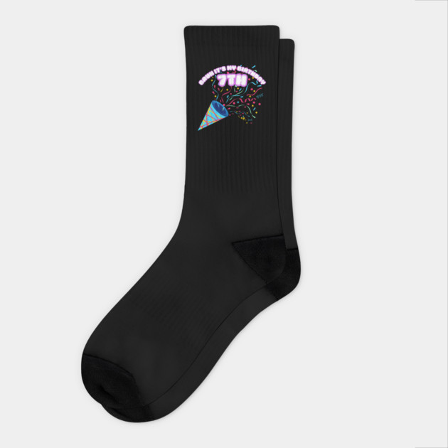 Bruh It's My 7th Birthday Socks by BlackMeme94