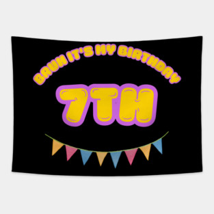 Bruh It's My 7th Birthday Tapestry
