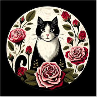 Tuxedo Cat Posters and Art