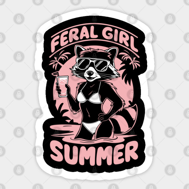 Feral Girl Summer Wild and Free Sticker by Anticorporati