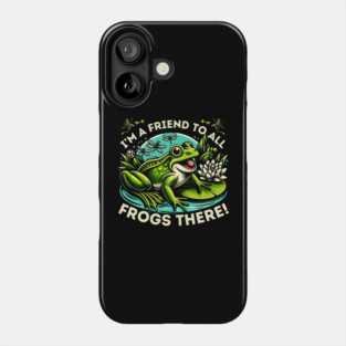 Friendly Frog Makes a Splash Phone Case