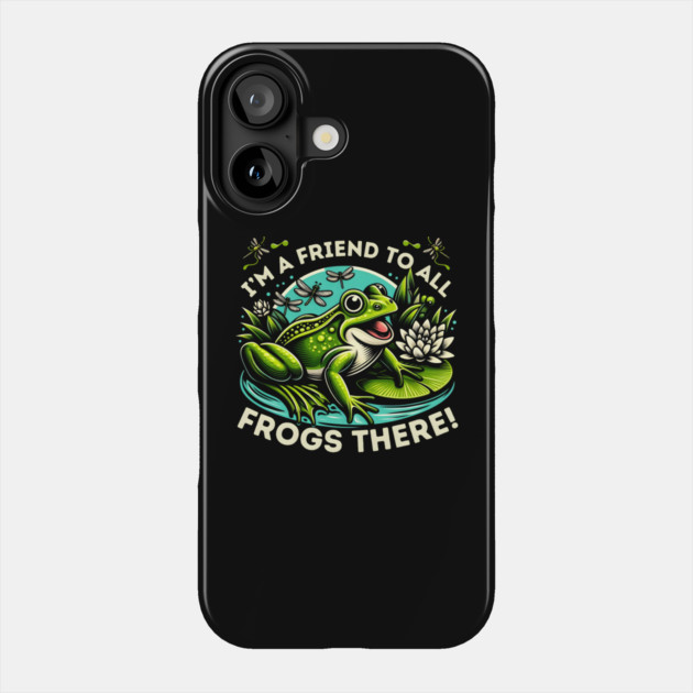 Friendly Frog Makes a Splash Phone Case by MakerMind8.2