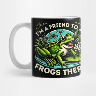 Friendly Frog Makes a Splash Mug