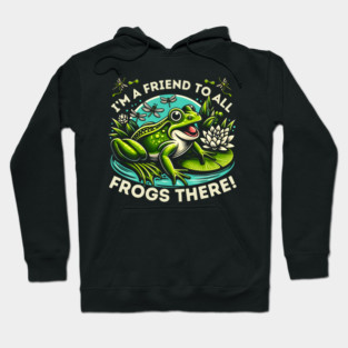 Friendly Frog Makes a Splash Hoodie