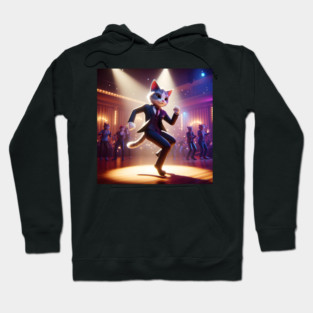 Meow Time! Dapper Cat Shows Off His Moves Hoodie