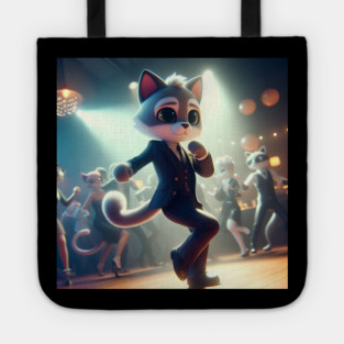 Feline Formal: Impeccably Dressed Cats Cutting the Rug Tote