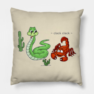 Snake & Scorpion Pillow