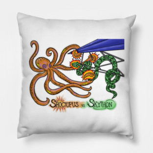 Shoctopus VS Skython Pillow