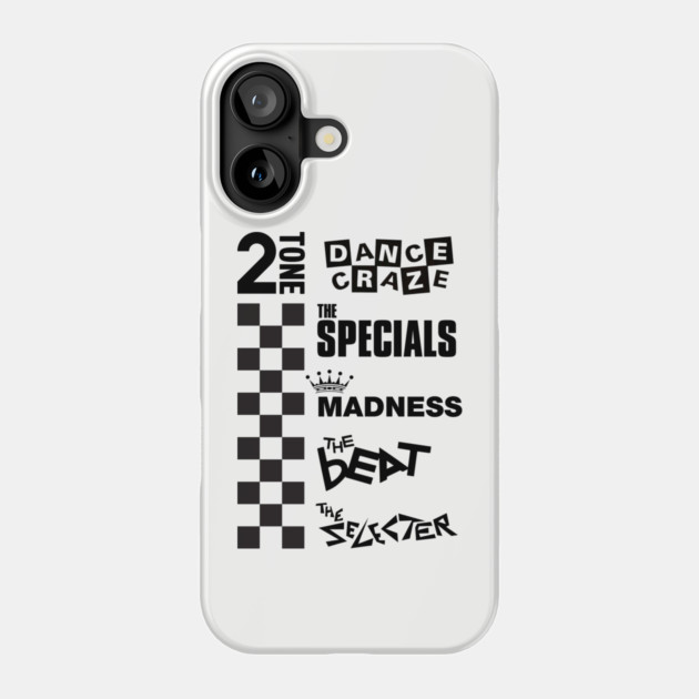 2 Tone Records Ska Phone Case by Timeless Chaos