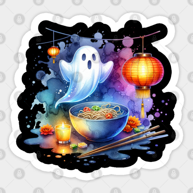 Watercolor Hungry Ghost Festival Sticker by HolidayBug