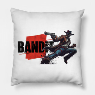 Wanted: This Bandit Means Business Pillow