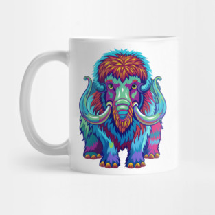 Psychedelic Woolly Mammoth Mug