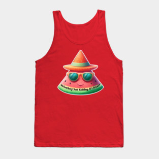 Melancholy "Just Kidding is Great!" Tank Top