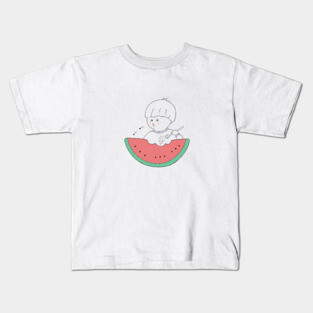 Cute Watermelon Fruit Boy Kids T-Shirt